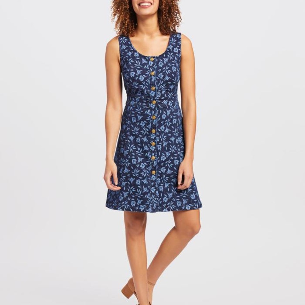 Draper James Denim Floral Dress NWT